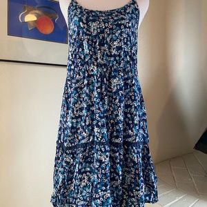 Blue Floral Sun Dress